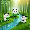 Figuras de Panda Creativas Lindas para Micro-Paisajismo, Decoraciones de Jardinería, Accesorios de Decoración DIY, Adornos para Coche