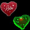 Dia dos Namorados Temático LED Embutido Sapato Buraco de Flor Sapato Flash Buraco de Fivela de Sapato Bolsa Acessórios Luminosos Fivela Decorativa