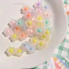 Contas Dentro de Contas Fosco Camada Dupla Sanduíche Açúcar Brilhante Cor Macaron Delicada Corrente para Celular Colar de Contas DIY Feito à Mão