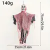 Novidade Transfronteiriça Crânio Branco de Halloween Pendurado na Porta Decoração de Casa Assombrada Pingente Festival Fantasma Festa de Terror Adereços Pendurados