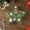 Caja de hojalata navideña transfronteriza para almacenamiento, caja de embalaje de regalo para dulces, chocolate, vacaciones de Navidad, caja de hierro con estrella de cinco puntas