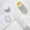Tubo de Lápiz Labial Transparente 4.2g Tubo de Lápiz Labial Giratorio Brillo Tubo de Plástico PP Tubo Blanco para Brillo Labial Tubo Redondo para Protección Labial