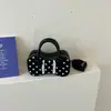 Bolso bandolera de lunares estilo chica dulce coreana, simple y elegante, nueva moda otoño 2026, bolso de hombro y axila de gran capacidad