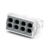 Conector Serie 10 Serie Terminal de Conexión Rápida Universal para Cables Blandos y Duros, Dos Entradas y Dos Salidas Conexión Rápida