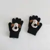 Luvas de Inverno Quentes Desenho Animado Cachorrinho Fofo Luvas de Cinco Dedos para Crianças Moda Coreana Versátil Luvas de Dedo de Animal