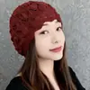 Gorro de Invierno para Hombre, K-Label, Forro de Felpa, Gorro Grueso de Punto, Gorro de Chenilla, Gorro de Lana para Ciclismo al Aire Libre, Gorro a Presión a Prueba de Frío