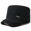 Sombrero para hombres de mediana edad y ancianos, sombrero de invierno tipo gorra plana para papá, sombrero de algodón cálido y grueso a prueba de frío para exteriores, abuelo, hombre mayor