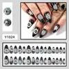 Nuevos Parches de Uñas Artísticas Vestibles Navideños, Pegatinas para Uñas, Uñas Postizas, Venta al por Mayor de Uñas Artísticas Vestibles Transfronterizas