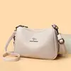 Bolso Nuevo para Mujer, Bolso Cruzado Sencillo, Textura Clásica de Cuero Suave, Gran Capacidad, Bolso de Hombro Versátil Casual para el Trayecto Diario