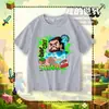 Camiseta Infantil de Manga Curta My World Steve para Meninos e Meninas, Verão, Algodão Puro, Desenho Animado, Estilosa, Casual, Manga Meia