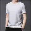 Camiseta Waffle de Manga Curta com Gola nas Costas, Cor Sólida, Top Respirável de Verão para Homens Jovens e de Meia-Idade