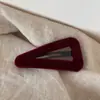 Estilo Coreano de Alta Qualidade Colorido Veludo BB Clip Presilha de Cabelo Presilha da Moda para Franja Presilha Lateral Acessório de Cabeça Versátil Acessórios de Cabelo Novo Estilo