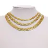 Pulseira de moda multicamadas de aço inoxidável com múltiplos fios hip-hop corrente osso de cobra titânio conjunto feminino masculino corrente osso de cobra colar