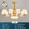 Lustre de Sala de Estar de Cobre Puro Jade Estilo Chinês Novo 2025 Novo Modelo Elegante Moderno Top de Linha Sala de Jantar Quarto Hall Luminárias