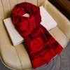 Bufanda Grande Roja China Roja con la Palabra "Piel" para Hombres y Mujeres, Calentador de Cuello Invierno 2026, Regalo para Personas de Mediana Edad y Mayores, Regalo para el Año de Nacimiento