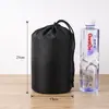 Lona de Tres Compartimentos Poliéster Exterior Primeros Auxilios Saco de Dormir Tienda de Campaña Almacenamiento Portátil Cordón de Nylon Bolsa de Empaque con Cordón