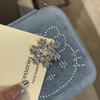 Ano Novo Natal Pequeno Floco de Neve Grampo de Cabelo Feminino Outono e Inverno Franja Lateral Strass Grampo de Cabelo Acessórios para Cabelo Headwear Stall Lote