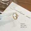 Brincos de Aço Titânio 316L, Populares Ouro Café Claro Estrela de Quatro Pontas Zircônia Barra Reta Clipe de Orelha, Versáteis e Simples Argolas para Piercing