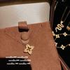 Collar con colgante de serpiente con dibujo de espíritu tallado en oro con método antiguo, pendientes de circón con calabaza y taladro de punta china del año de la serpiente