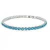 Pulsera de Hip-Hop de 3 mm 4 mm Estilo Europeo y Americano Unisex Venta al por Mayor Joyería Transfronteriza Amazon Ebay Más Vendido Pulsera de Circonita Microincrustada