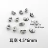 Tapones para los oídos de acero inoxidable, Tapones para los oídos de mariposa, Pendientes hechos a mano DIY, Accesorios para pasador de oreja, Venta directa de fábrica