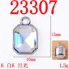 Accesorios para el Cabello Hechos a Mano DIY Pulsera de Cuerda para el Cabello Aleación Accesorios DIY Normcore Geométrico Rectangular Octagonal Colgante Accesorios de Joyería