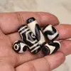 Nuevo Pulsera DIY Hecha a Mano de Cuentas de Dientes de Tigre Ojos de Tres Ojos Dios de la Riqueza Invisible Pulsera al por Mayor Jugar Cuentas Sueltas con Cuentas