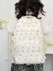Mochila para niñas, versión coreana, estilo ins, estampado floral japonés, estilo chica suave, estilo bosque, bolsa escolar fresca y linda para estudiantes de secundaria