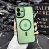 Para iPhone16 funda mate de succión magnética 15PRO transparente con tacto de piel Apple 14 elegante escudo cubierta protectora anticaídas