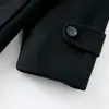 Abrigo de Lana Duffle Estilo JK Japonés para Mujer Invierno Estilo Universitario Bolsillo Doble Holgado Adelgazante Longitud Media Abrigo de Lana