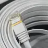 Cabo de Rede Plano Blindado Cat6 Metal Dourado A Pronta Entrega, Cabo de Rede para Computador Categoria 6 Gigabit Ultra Fino Ultra Fino