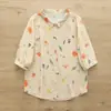 Moda Verano 2026 Estilo Japonés Fresco Estampado Graffiti Holgado Cárdigan de Mujer Camisa de Manga Corta Top Tendencia al por Mayor