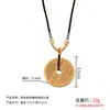 Moneda de plata de Xizang para el fantasma de la montaña con colgante de cinabrio y arena de oro negro, collar con colgante de moneda de latón para el fantasma de la montaña, accesorio de llavero para bolsa