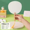 Pacote de Material para Leque Pintado à Mão DIY Leque em Branco Estilo Antigo Colorindo Leque de Papel de Arroz Espessado Pacote de Material de Aquecimento para Evento