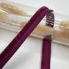 Cinturón de felpa de 1 cm para mujer, cuerda enrollable con borde para almohada, textil para el hogar, borde de cojín, tira de dientes cubierta, inserto de piel, tira de lana, accesorios