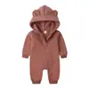 Roupas para bebês masculinas e femininas 0-2 anos em forma de animal macacão de inverno quente para engatinhar roupas de fabricantes atacado