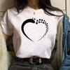 Novo Top de Manga Curta de Verão Moda Simples Estampa de Estrela Top com Estampa Camiseta de Manga Curta