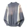 Nuevo Suéter Coreano de Punto para Hombre con Cuello Redondo Otoño/Invierno 2026 Moda Manga Larga Tallas Grandes Ropa de Punto para Hombre