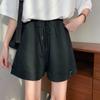 Shorts casuais femininos verão fino agasalho 2025 nova rede vermelha cintura alta calças largas finas maré uma geração de cabelo