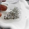 Paquete Mixto de Pedrería de Zirconia para Uñas con Base Plana Mini, Pedrería Blanca Forma Marquise Forma de Diamante Súper Brillante Forma Irregular Pequeña para Decoraciones de Uñas
