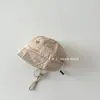 Sombrero de Sol para Bebé para Primavera y Otoño, Sombrero de Pescador con Bordado de Pony para Protección Solar para Bebés de 3-6 Meses, Sombrero de Cubo de Moda para Bebé 9