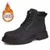 Botas Martin de caña alta nuevas con suela gruesa estilo británico para pareja zapatos acolchados de algodón modernos versátiles botas de trabajo algodón simple mismo estilo