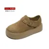Zapatos Birkenstock de Cuero Genuino con Suela Gruesa para Mujer Modelo Nuevo Verano 2026 Birkenstock Planos de Cobertura Total que Aumentan la Altura Zapatos de Mujer Talla Grande 41 a 43