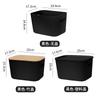 Caja de Almacenamiento Estilo Crema para Dormitorio/Residencia Estudiantil Caja para Guardar Artículos Varios con Tapa a Prueba de Polvo Cosméticos Organizador de Escritorio de Oficina