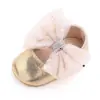 Zapatos para bebé de 0 a 1 año primavera y otoño zapatos de bebé para mujer lazo de gasa suela suave cómodos zapatos de princesa para bebé 2650
