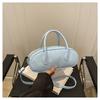 Bolso tipo almohada simple para mujer 2025 Verano Nuevo Estilo Color Sólido Moderno Versátil Bolso de mano Bolso cruzado al hombro Bolso baguette