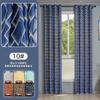 Cortinas de Comércio Exterior, Cortinas Blackout Total, Produtos Acabados para Quarto, Varanda, Sala de Estar, Tecido Blackout com Taxa de Blackout de 99%, Cortinas Blackout para Exportação