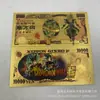 Serie Dragon Ball 7+5 Moneda de Plástico con Foil Dorado Artesanía Fábrica Se Puede Pedir