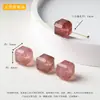 Coleção de Contas Espaçadoras Cubo de Cristal Natural, Acessórios para Joias DIY Feitos à Mão, Contas Soltas Cubo de Ágata para Pulseira, Acessórios Atacado