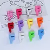 Miçangas com Letras com Furo de 6mm, Acessórios para Bolsas, Acessórios para Chaveiro DIY, Corrente de Celular Acrílica, Miçangas Soltas Dopamina